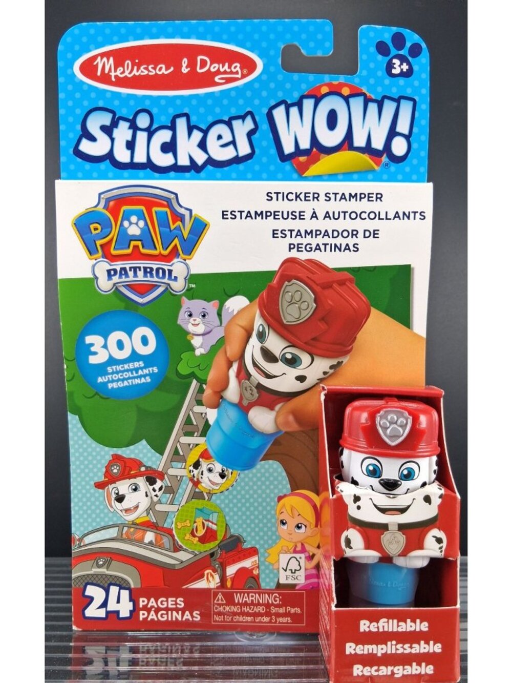 Melissa & Doug Paw Patrol Sticker WOW! Stamper Set 24 Pages
